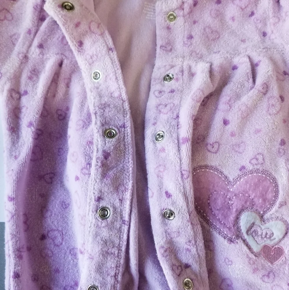 Purple Carter's just one year one piece footie pajamas Size 9 Months